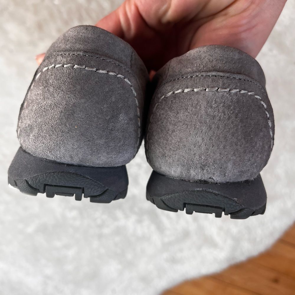 Skechers Gray Perforated Slip-On Loafers - Picture 11 of 14